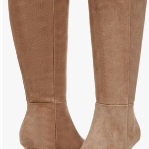Sam Edelman Almond Lyla Knee High Boot Size 8 Wide Calf NWT